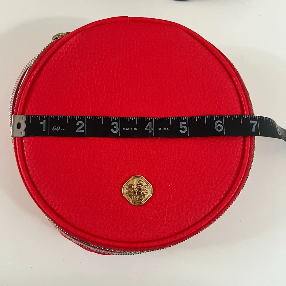 Shiseido Bold Red Cosmetic Pouch NWOT - Picture 5 of 6